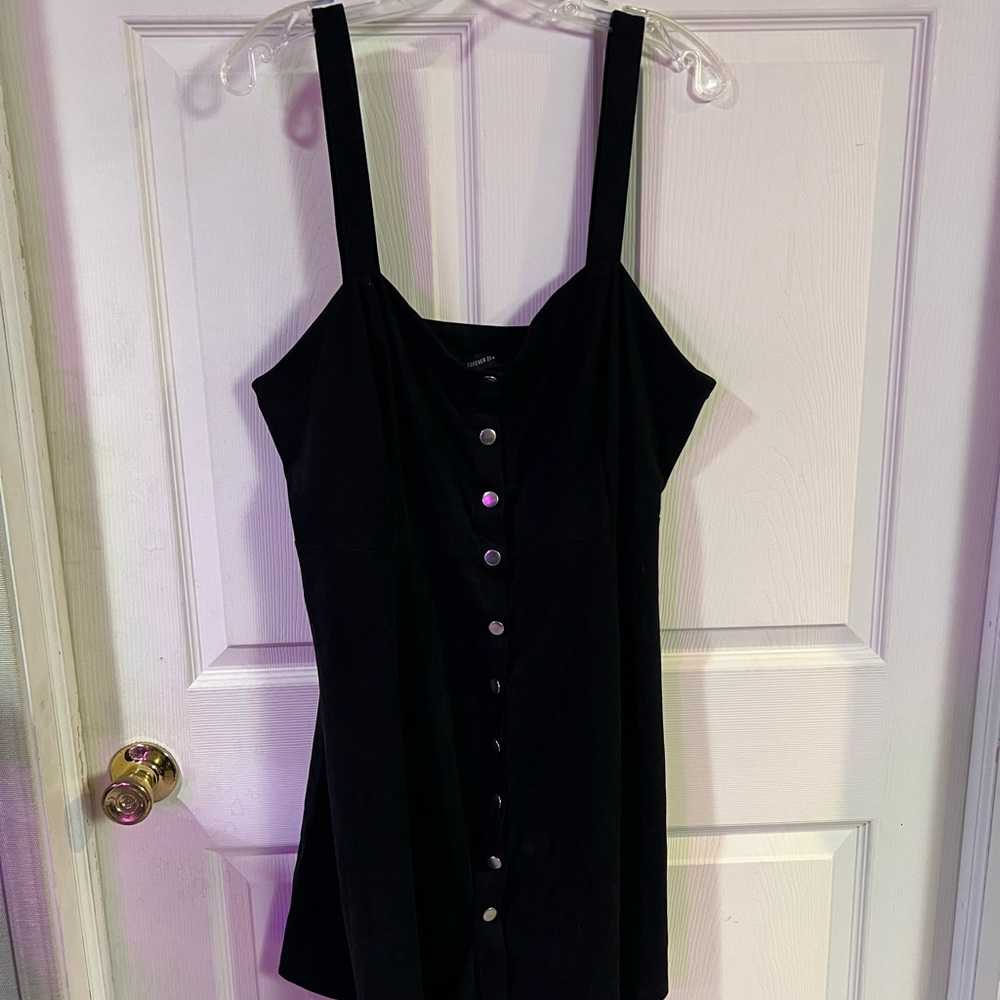 Black Button Down Dress